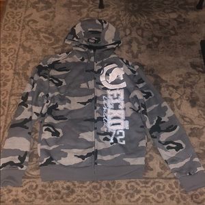 Ecko Camo Sherpa Hoodie